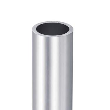 Imagem de DTGN Tubo redondo de alumínio de 9,9 x 2,2 x 1,8 cm (CxODxID) - 1 pacote - Bom para artesanato DIY - Tubo reto de alumínio 6063 - Prata