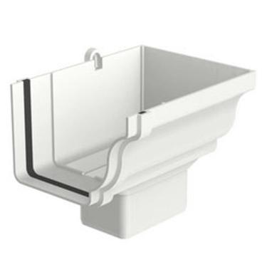 Imagem de Bocal Direito Retangular Aquapluv Style Branco - 32029884 - Tigre Bocal Calha Retangul Direita Aquapluv Style Branco