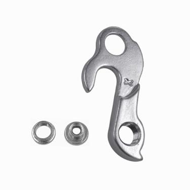 Imagem de TerchPilet Gancho de desviador traseiro 41, compatível com Canyon Hanger 9, Scott 228840, Bianchi, Diamondback, MASI, Focus, Raleigh, All-City, Substituição de liga de alumínio prata