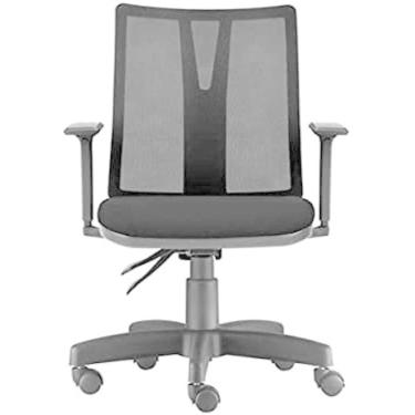 Imagem de Cadeira Addit Diretor Ergonomica Tela Giratória Crepe Preto