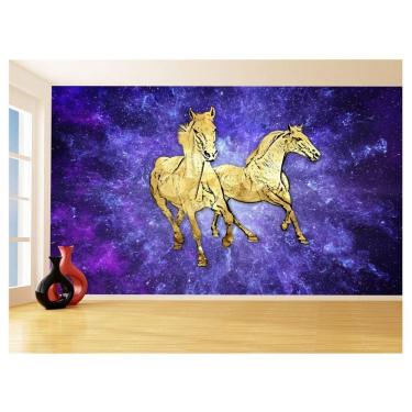 Imagem de Papel De Parede Animais Pop Art Cavalos Cores 3,5M Pxa373