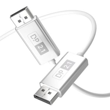 Imagem de Cabo DisplayPort Huaham Fibra Óptica 2,1 2m 8K @60Hz 40Gbps