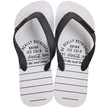 Imagem de Chinelo de Dedo Masculino Casual Dia a Dia Borracha Coca Cola Cc4170