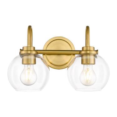 Imagem de Luminária de banheiro Audickic AD-22280-2W-GD 36x19x24cm 120V