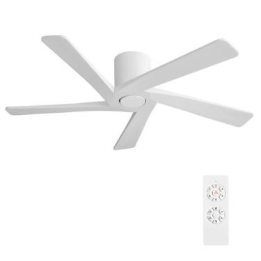 Imagem de Ventilador de teto WINGBO 54 Motor DC de madeira maciça de 6 velocidad