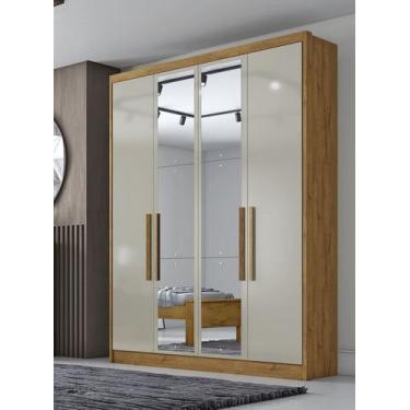 Imagem de Guarda Roupa Solteiro - Sevilha - Cumaru/Fendi - Novo Horizonte - Móve