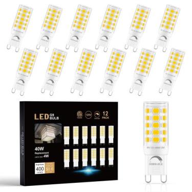 Imagem de Lâmpada LED Sailstar G9 regulável 4W 4000K 400lm 120V, pacote com 12