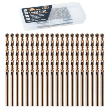 Imagem de Conjunto de brocas RCINDUS 20PCS 3.969 mm Cobalto HSS M35 para metal