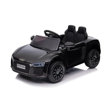Imagem de Carro Elétrico Infantil De Passeio 2 Lugares Audi R8 Spyder Com Bateria Recarregável 12V E Controle Remoto Zippy Toys Preto