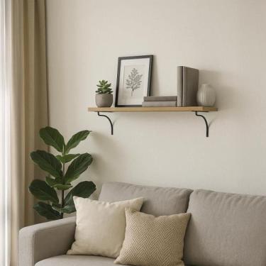 Imagem de Prateleira Industrial de Parede Mão Francesa Piatina 30x60cm - Bella D