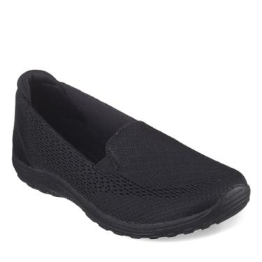 Imagem de Skechers Feminino, ajuste relaxado: Reggae Fest - Willows Vibe Slip-On - Largura larga, Preto/preto, 8.5 Wide