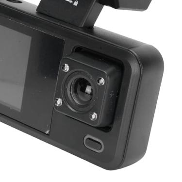 Imagem de ASHATA 1080P Dash Cam de 3 Canais, WiFi Dash Cam Frontal e Traseira Interna, 1920x1080 + 1280x720 + 640x480, Com Cartão de 32GB Tela LCD de 2 Polegadas Bateria de 150mAh