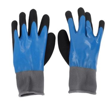 Imagem de AUNMAS Luvas de Borracha Premium para Eletricistas, Impermeabilização Respirável Antiderrapante para Eletricistas Empreiteiros Elétricos