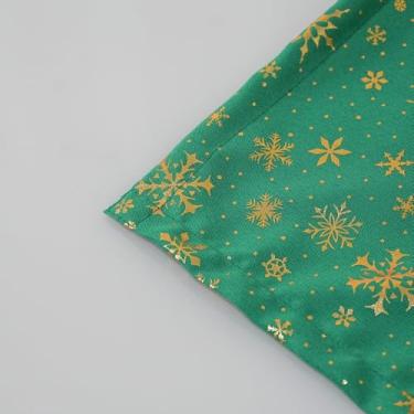 Imagem de Kit 2 Guardanapos de Tecido Natalinos Lumine Oxford 42x42cm 100% Poliéster para Mesa Posta (Verde)