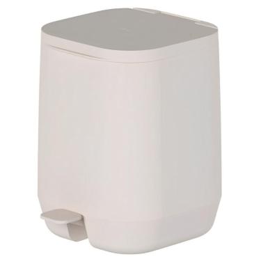 Imagem de Lixeira Cozinha Banheiro 6L Ou Aura Com Pedal Bege