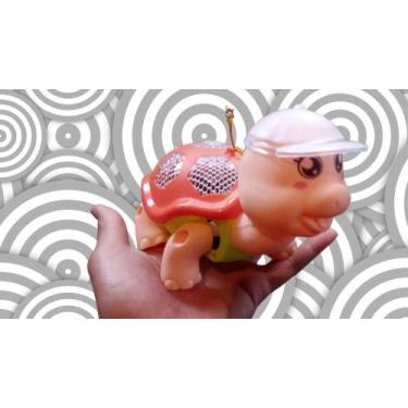 Imagem de Tartaruga fujão que anda e faz som exploradora brinquedo musical faz s
