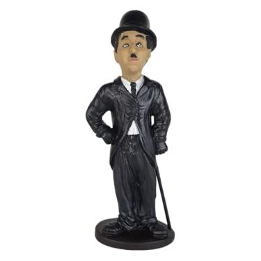 Imagem de Charlie Chaplin Estatueta Em Resina Decoração 26cm