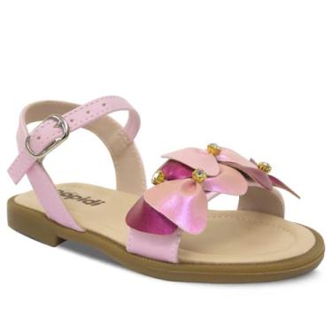 Imagem de Sandália Rasteira Infantil Menina 22ao27 Laço Festa 04.101i (Rosa, BR, Criança de 4 a 8 anos, Numérico, 27)