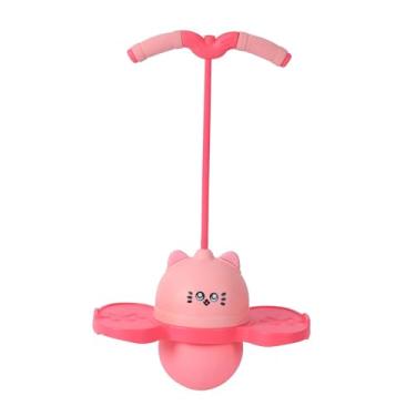 Imagem de Vaveren Bola de Pogo para Crianças, Brinquedo de Salto Pogo, Exercício de Playground, Bola Saltitante para Meninos e Meninas, Brinquedo de Equilíbrio, Rosa