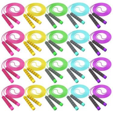 Imagem de Corda de pular para crianças (pacote com 20 (5 cores x 4))