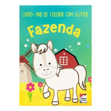 Imagem de Livro-Pad de Colorir Com Glitter - Fazenda - HAPPY BOOKS, Sortido