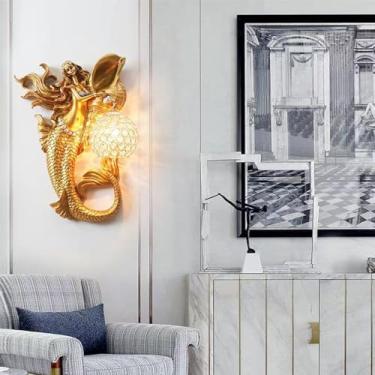 Imagem de Luminária de parede moderna e criativa para sala de estar, quarto, escritório, casa de campo, hotel, quarto infantil, corredor, café, restaurante ocidental, com iluminação LED (Estilo 16 à d