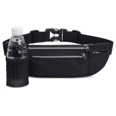 Imagem de Bolsa esportiva com suporte para garrafa de água, pochete de hidratação ajustável para corrida e maratonas