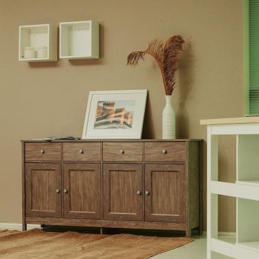 Imagem de Cristaleira 2 Portas Vidro E Balcao Buffet 4 Portas Diamond Dtall Diamond