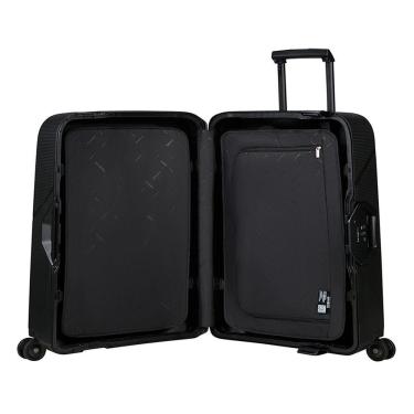 Imagem de Mala Grande Magnum Eco Samsonite Polipropileno Cadeado Tsa 4 Rodas Duplas Giro 360 Preto G