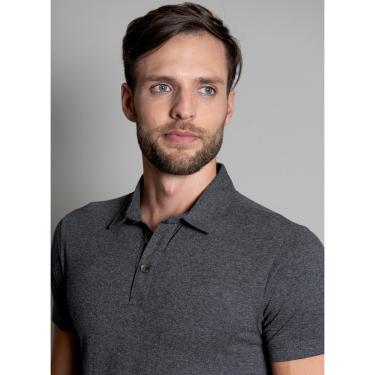 Imagem de Camisa Polo Signature Lisa Vintage Preto-Masculino