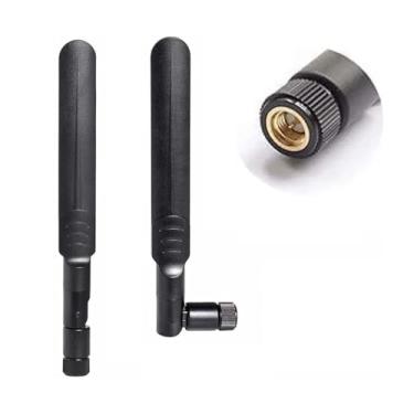 Imagem de CORONIR Antena WiFi de banda dupla 2,4 GHz 5 GHz 5,8 GHz 9dBi MIMO SMA antena macho para roteador WiFi, placa de rede sem fio, adaptador USB, câmera IP de segurança, monitor de vigilância por vídeo