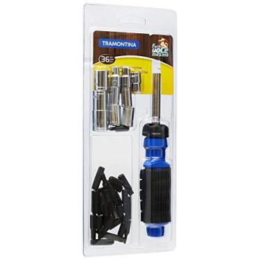 Imagem de Tramontina 43408187, Kit de Ferramentas 36 Peças, com 1 Chave Fenda com Adaptador 25 Ponteiras 10 Soquetes