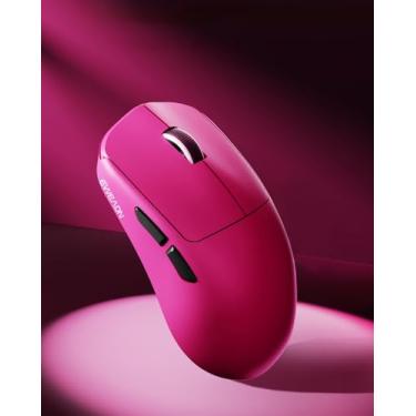 Imagem de EWEADN Mouse para jogos sem fio X23Pro, 59 g ultraleve, mouse recarregável de 800 mAh, sensor PAW3311, 12000 DPI, mouses sem fio de três modos com 6 botões programáveis, fita adesiva, para PC/Mac