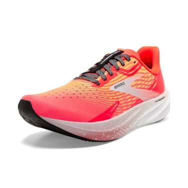 Imagem de Brooks Tênis de corrida masculino Hyperion Max, Coral flamejante/laranja pop/azul, 42