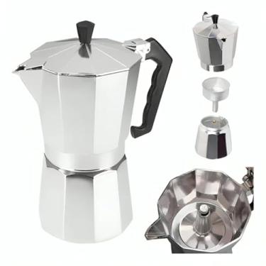 Imagem de Cafeteira Italiana Inox Moka 6 Xícaras Alumínio Café Puro