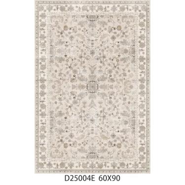 Imagem de Tapete lavável 10 x 15 cm antiderrapante – Tapete Boho Vintage macio de pelo baixo para cozinha, entrada, quarto, sala de estar – Tapete interno resistente a manchas para famílias e donos de animais