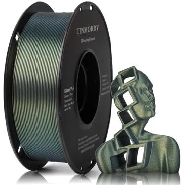 Imagem de TINMORRY Filamento PLA 1,75 mm 1 kg, filamento de impressora Galaxy PLA 3D, compatível com a maioria das impressoras 3D FDM, carretel de 1 kg 1, verde galáxia