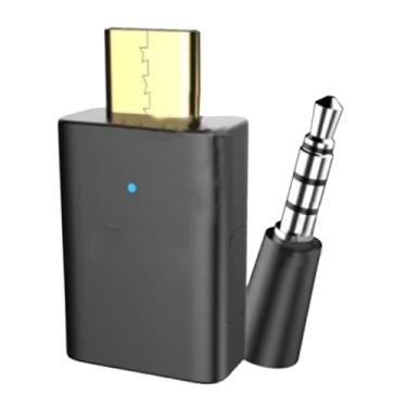 Imagem de MotiveTech Transmissor de áudio USB-C profissional premium para computador, com conectividade adaptável a múltiplos dispositivos e compatível com celulares, Adaptador de Microfone
