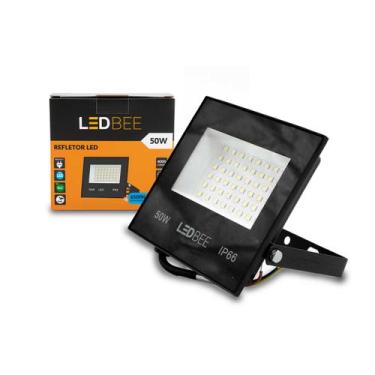Imagem de Refletor LED 50W 4000 Lúmens IP66 Luz Branca 6500K LEDBEE