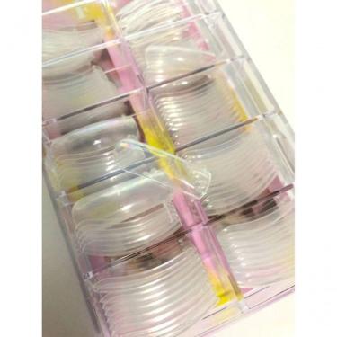 Imagem de Kit 100 Molde F1 Para Unhas Reutilizável Porcelana Acrigel