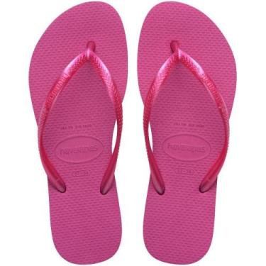 Imagem de Chinelo Havaianas Feminino SLIM 35/36 Rosa GUM (PAR)