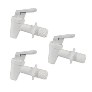 Imagem de Kit 20 Torneirinhas Torneira Colorida Branca para Galões Garrafas Suqueira