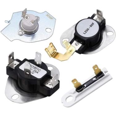 Imagem de Kits de termostato de máquina secadora para Whirlpool 8530040, 8543000, 885450, 885453, 885455, 885456, 885457