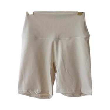 Imagem de Shorts De Yoga Femininos De Cintura Alta, Ajuste Slim, Levanta O Bumbu