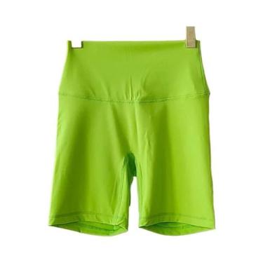 Imagem de Shorts De Yoga Femininos De Cintura Alta, Ajuste Slim, Levanta O Bumbu