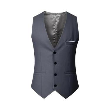 Imagem de Colete Social Masculino Sem Mangas Com Cintura Ajustável M-7XL Primave