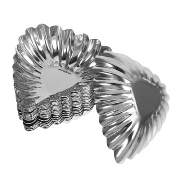 Imagem de GRIRIW 20 peças de copos antiaderentes de torta de ovo de aço inoxidável para muffins e sobremesas, utensílios de cozinha