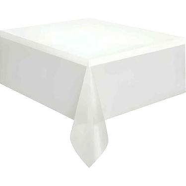 Imagem de Toalha Plástica, Xingó Embalagens, 78 cm x 78 cm, Branca, Pacote com 10