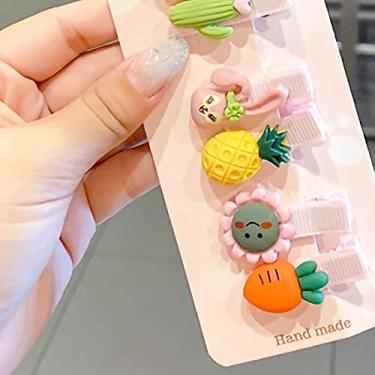 Imagem de ZJchao Conjunto de Grampos de Cabelo de Desenho Animado Com 10 Peças de Presilhas de Cabelo Coloridas Requintadas e Fofas para Meninas, Bebês, Crianças, Acessórios de para Festa de (Tipo 1)