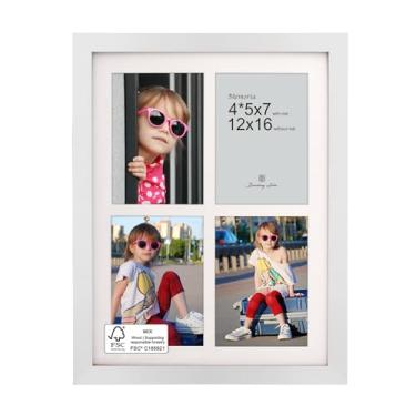 Imagem de Porta-retratos com colagem 12 x 17 cm com acrílico polido – serve para quatro fotos 12 x 7 ou use como uma moldura de 30 x 40 cm – Coleção Memoria – Molduras de colagem para exibição de parede